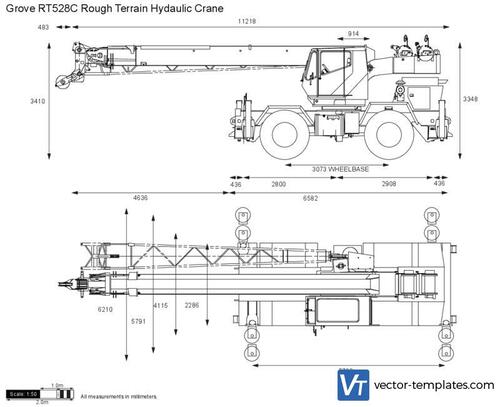 Grove RT528C Rough Terrain Hydaulic Crane