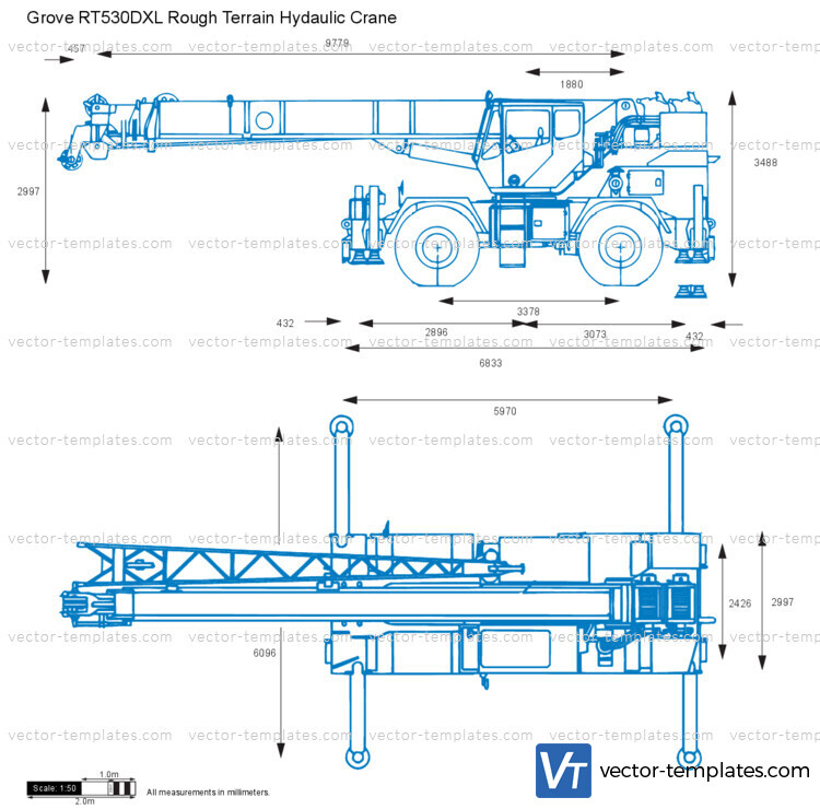 Grove RT530DXL Rough Terrain Hydaulic Crane