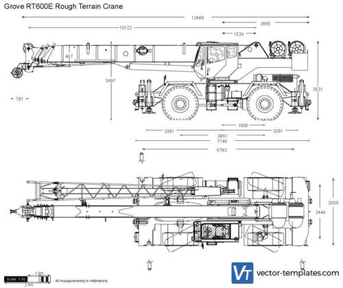 Grove RT600E Rough Terrain Crane