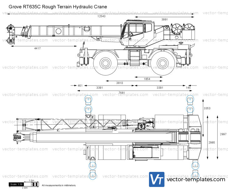 Grove RT635C Rough Terrain Hydraulic Crane