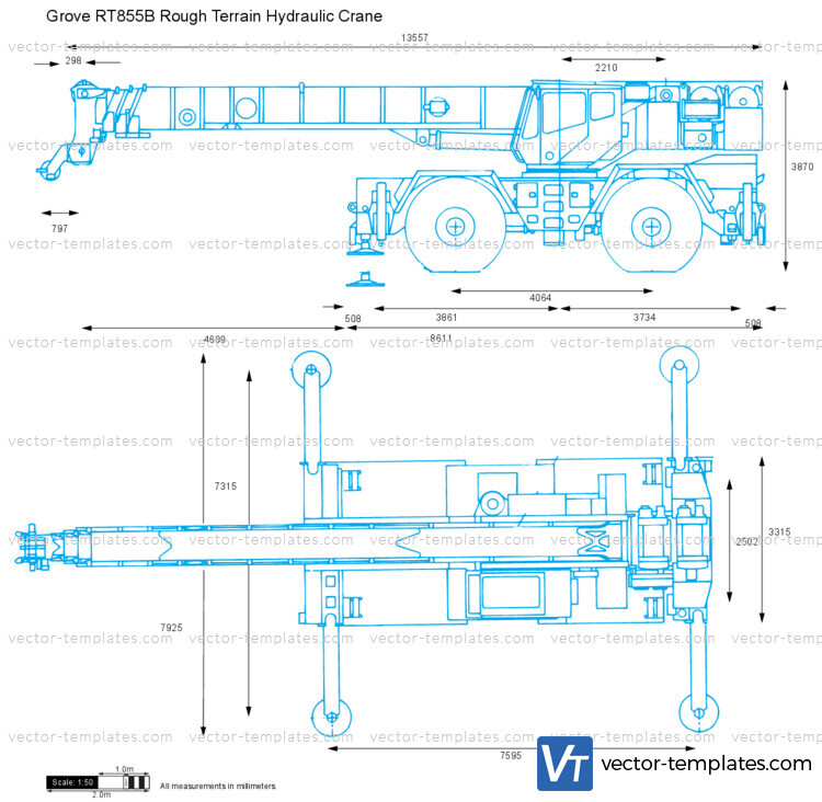 Grove RT855B Rough Terrain Hydraulic Crane