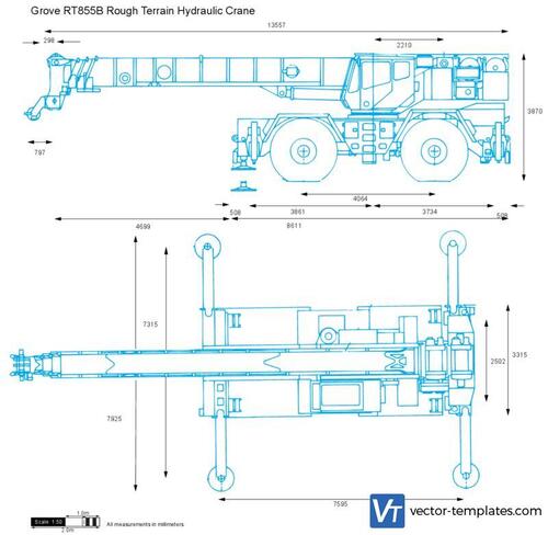 Grove RT855B Rough Terrain Hydraulic Crane