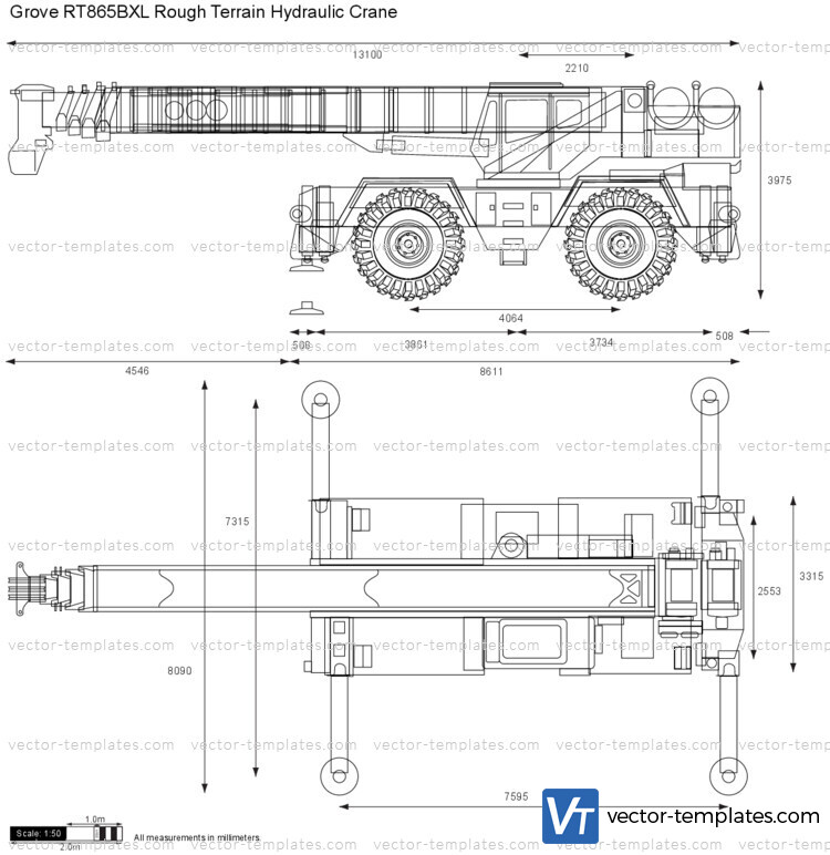 Grove RT865BXL Rough Terrain Hydraulic Crane