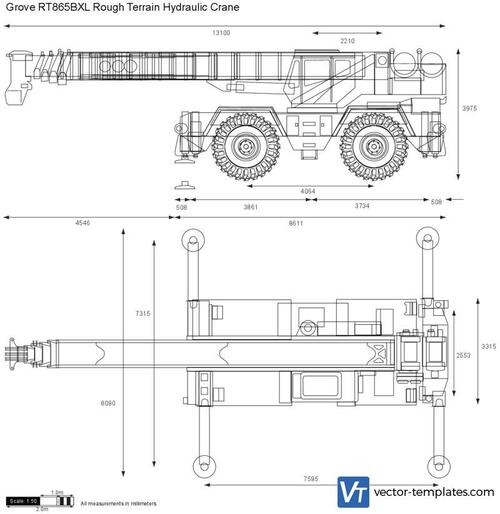 Grove RT865BXL Rough Terrain Hydraulic Crane