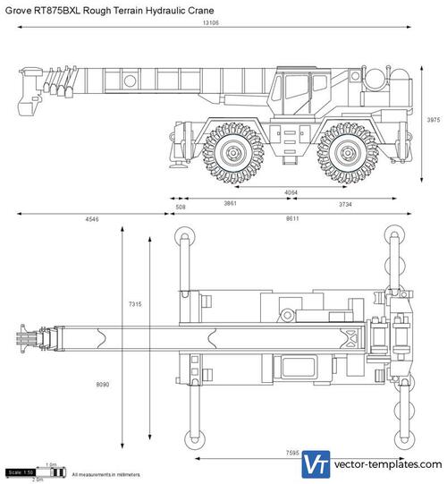 Grove RT875BXL Rough Terrain Hydraulic Crane