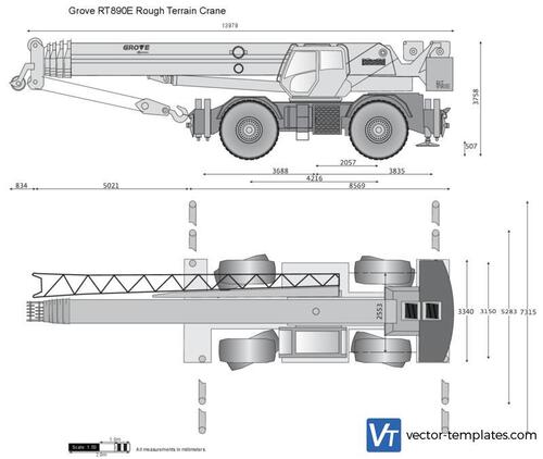 Grove RT890E Rough Terrain Crane