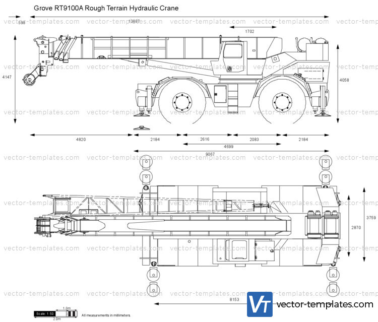 Grove RT9100A Rough Terrain Hydraulic Crane