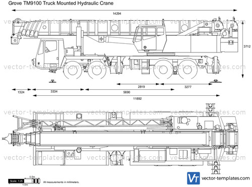 Grove TM9100 Truck Mounted Hydraulic Crane