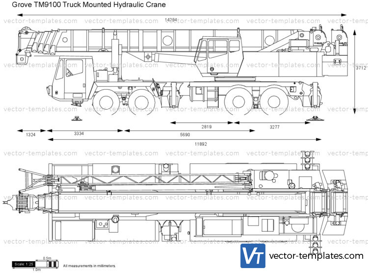 Grove TM9100 Truck Mounted Hydraulic Crane