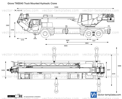 Grove TMS540 Truck Mounted Hydraulic Crane