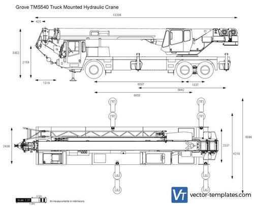 Grove TMS540 Truck Mounted Hydraulic Crane