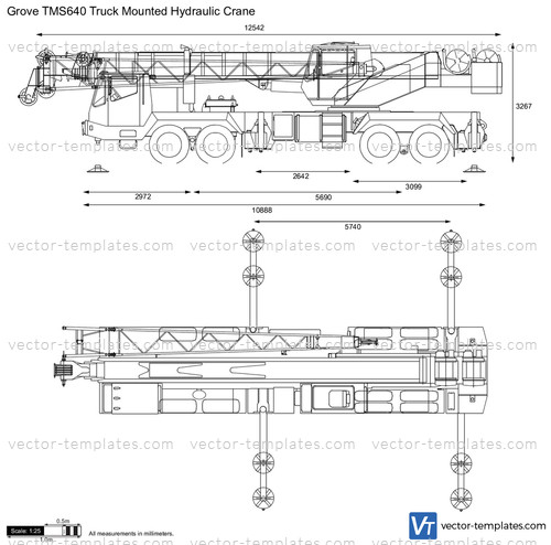 Grove TMS640 Truck Mounted Hydraulic Crane