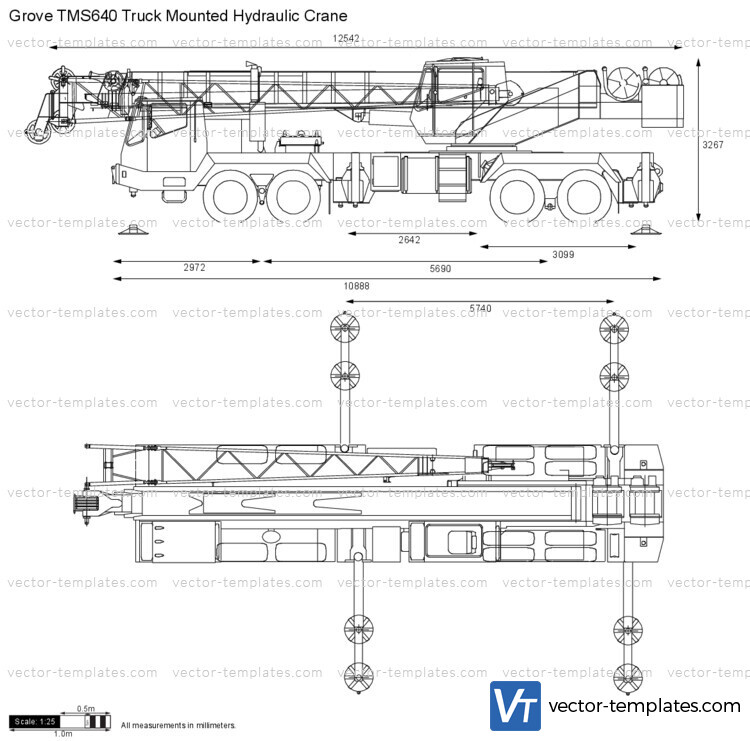 Grove TMS640 Truck Mounted Hydraulic Crane