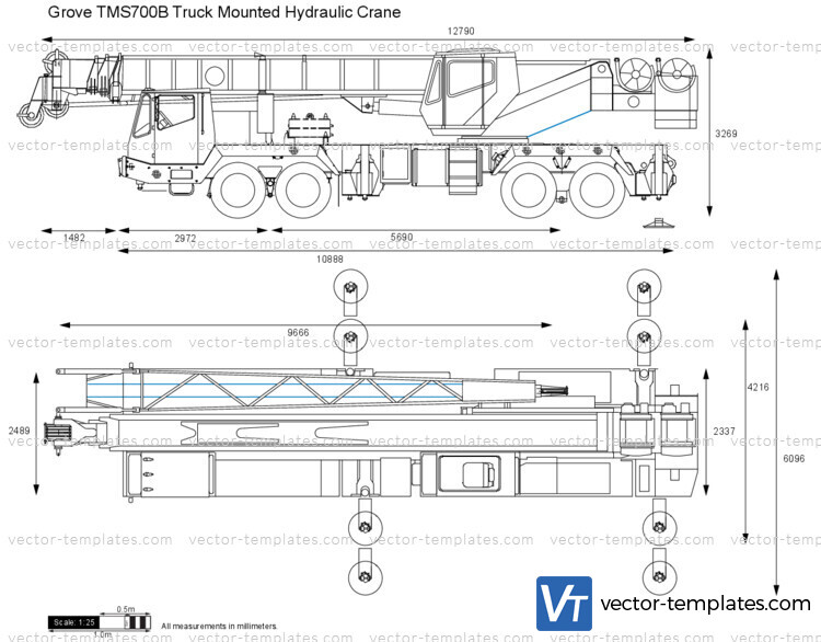 Grove TMS700B Truck Mounted Hydraulic Crane