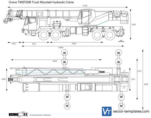 Grove TMS700B Truck Mounted Hydraulic Crane