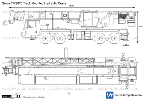 Grove TMS870 Truck Mounted Hydraulic Crane