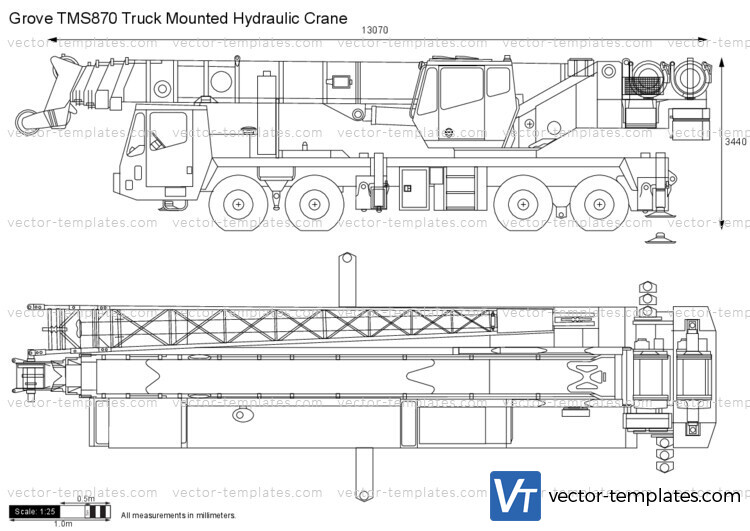 Grove TMS870 Truck Mounted Hydraulic Crane