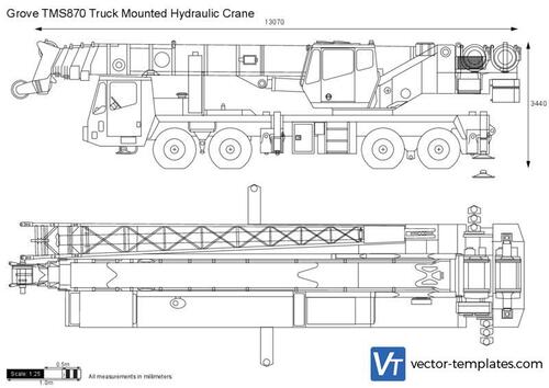 Grove TMS870 Truck Mounted Hydraulic Crane