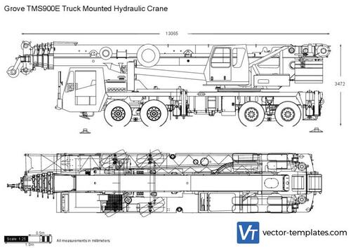 Grove TMS900E Truck Mounted Hydraulic Crane