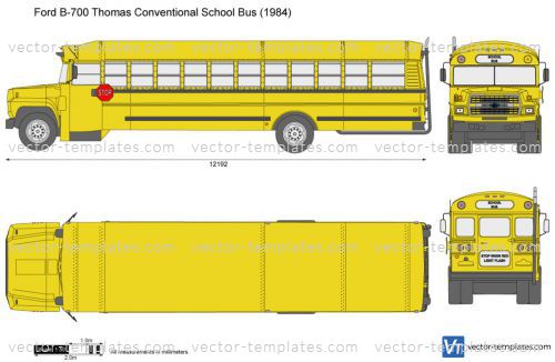 Ford B-700 Thomas Conventional School Bus