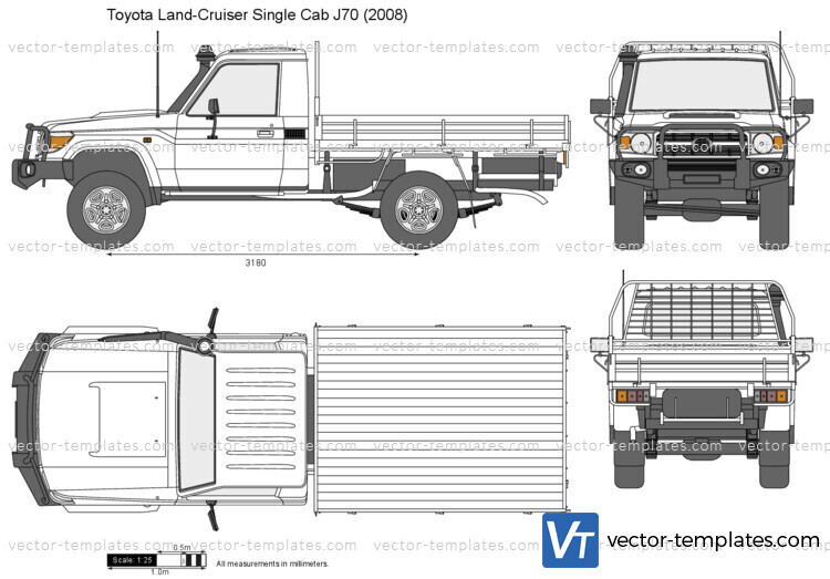 Toyota Land-Cruiser Single Cab J70