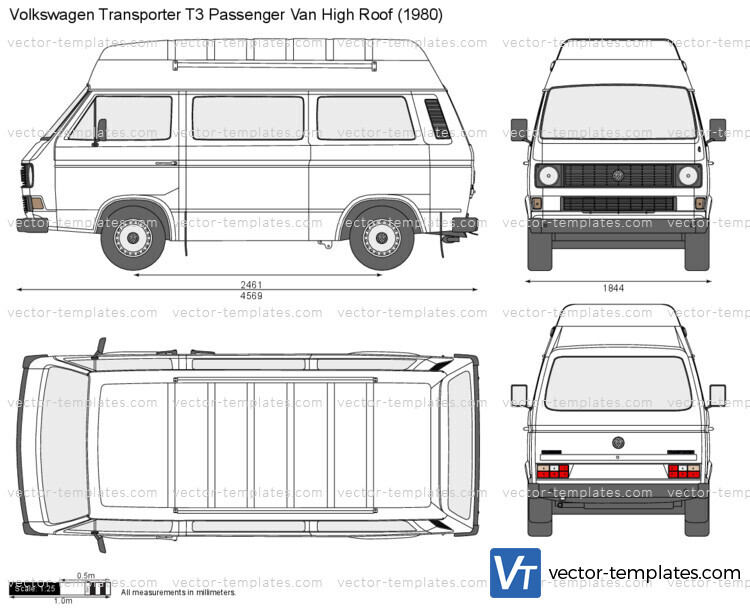 Volkswagen Transporter T3 Passenger Van High Roof