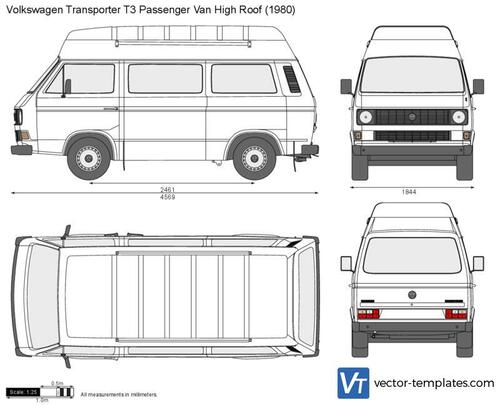 Volkswagen Transporter T3 Passenger Van High Roof