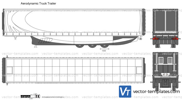 Aerodynamic Truck Trailer