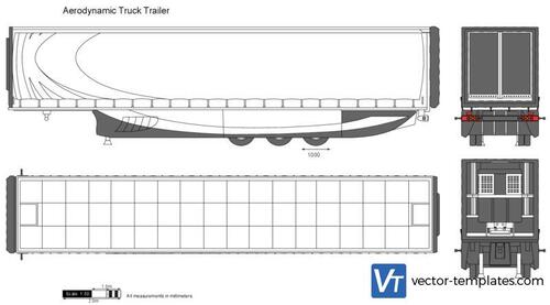 Aerodynamic Truck Trailer