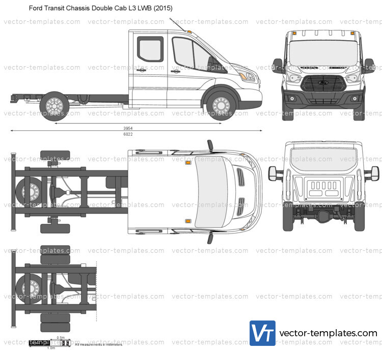 Ford Transit Chassis Double Cab L3 LWB