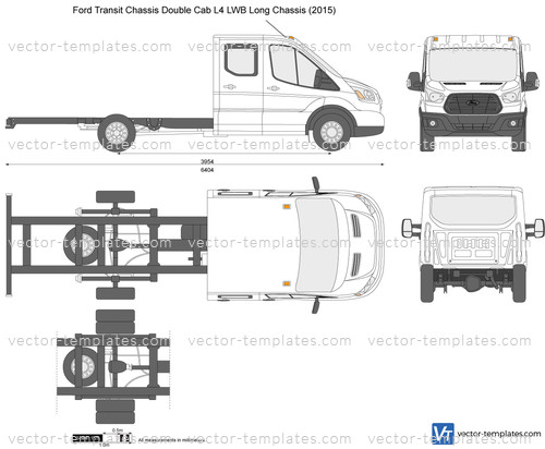 Ford Transit Chassis Double Cab L4 LWB Long Chassis