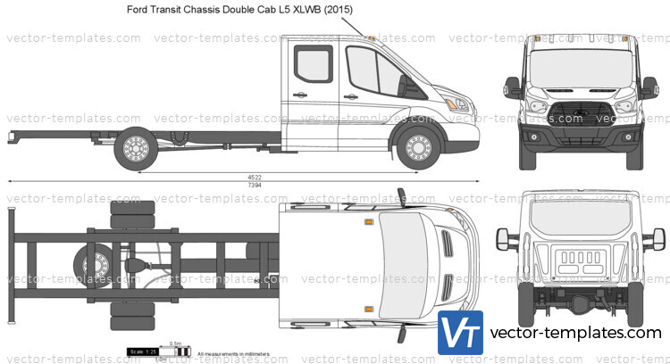 Ford Transit Chassis Double Cab L5 XLWB