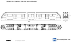 Siemens S70 Low-Floor Light Rail Vehicle (Houston)