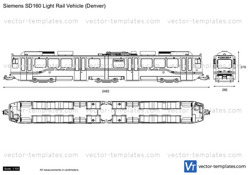 Siemens SD160 Light Rail Vehicle (Denver)