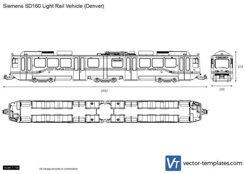 Siemens SD160 Light Rail Vehicle (Denver)