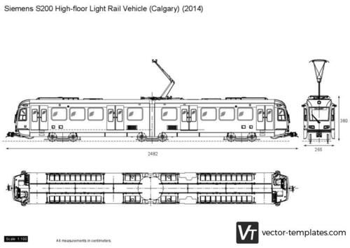 Siemens S200 High-floor Light Rail Vehicle (Calgary)