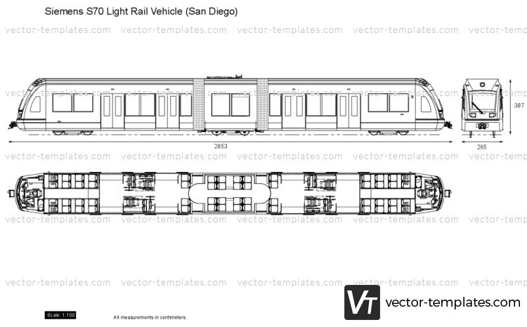 Siemens S70 Light Rail Vehicle (San Diego)