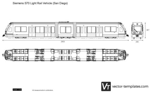 Siemens S70 Light Rail Vehicle (San Diego)