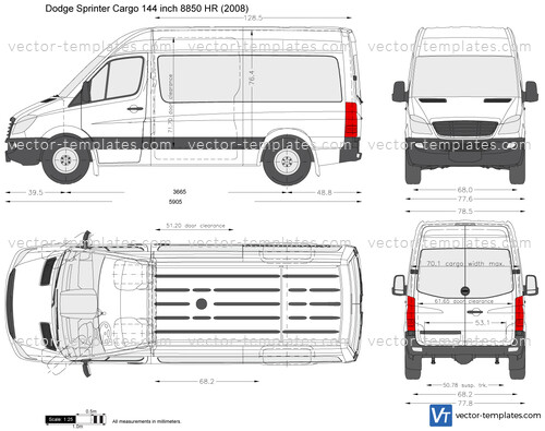 Dodge Sprinter Cargo 144 inch 8850 HR