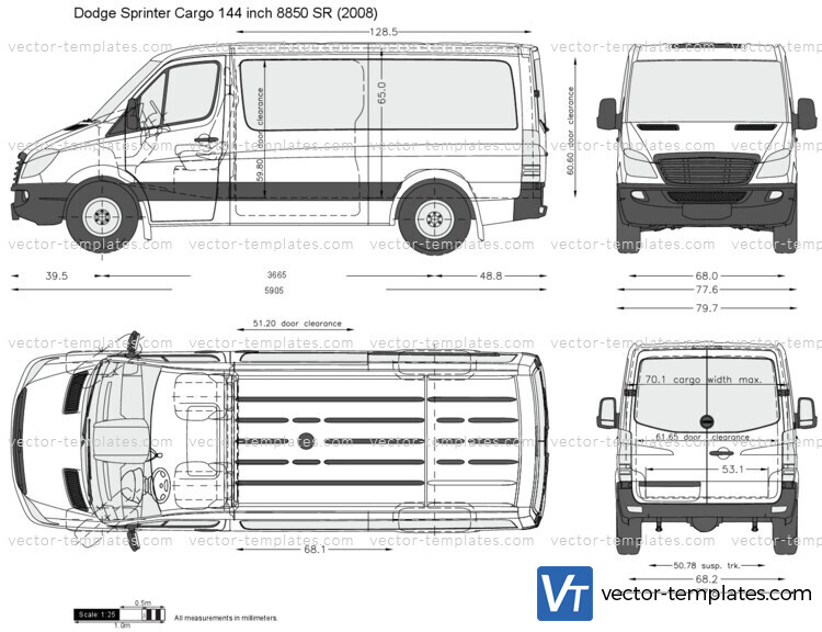 Dodge Sprinter Cargo 144 inch 8850 SR