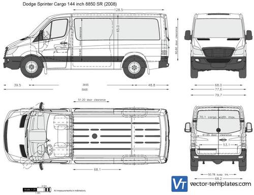 Dodge Sprinter Cargo 144 inch 8850 SR