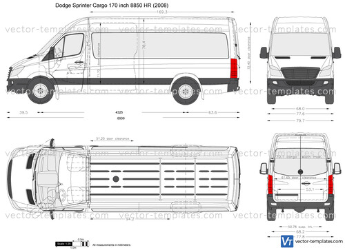 Dodge Sprinter Cargo 170 inch 8850 HR