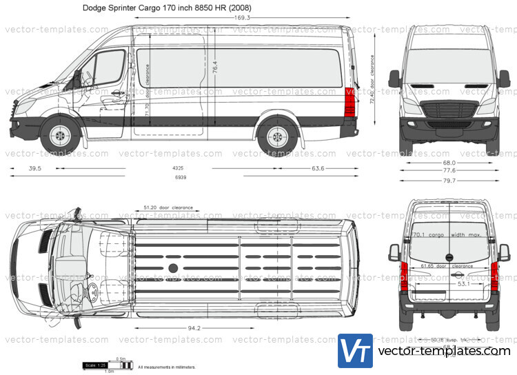 Dodge Sprinter Cargo 170 inch 8850 HR