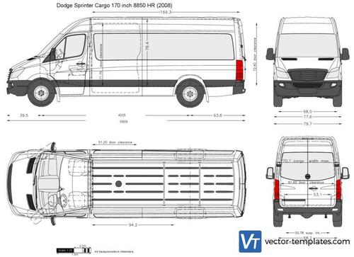 Dodge Sprinter Cargo 170 inch 8850 HR