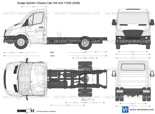Dodge Sprinter Chassis Cab 144 inch 11030