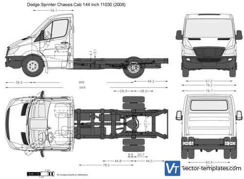 Dodge Sprinter Chassis Cab 144 inch 11030