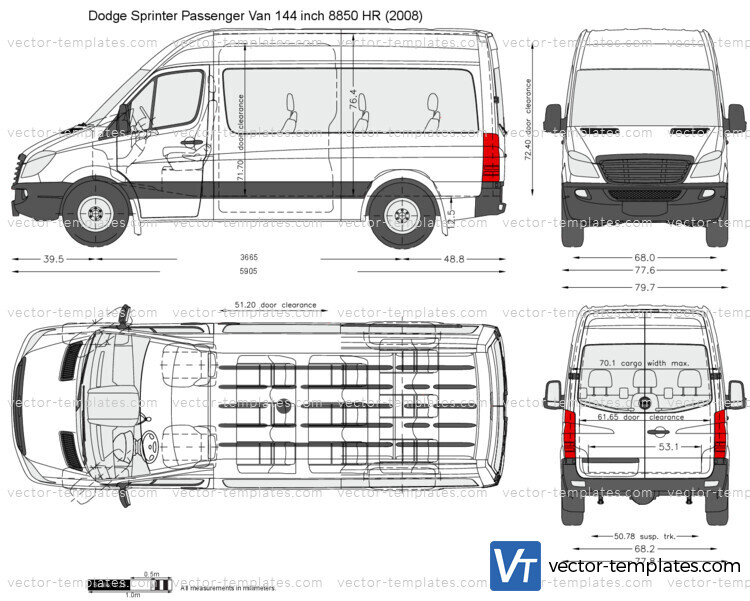 Dodge Sprinter Passenger Van 144 inch 8850 HR