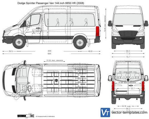 Dodge Sprinter Passenger Van 144 inch 8850 HR