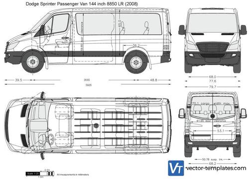 Dodge Sprinter Passenger Van 144 inch 8850 LR