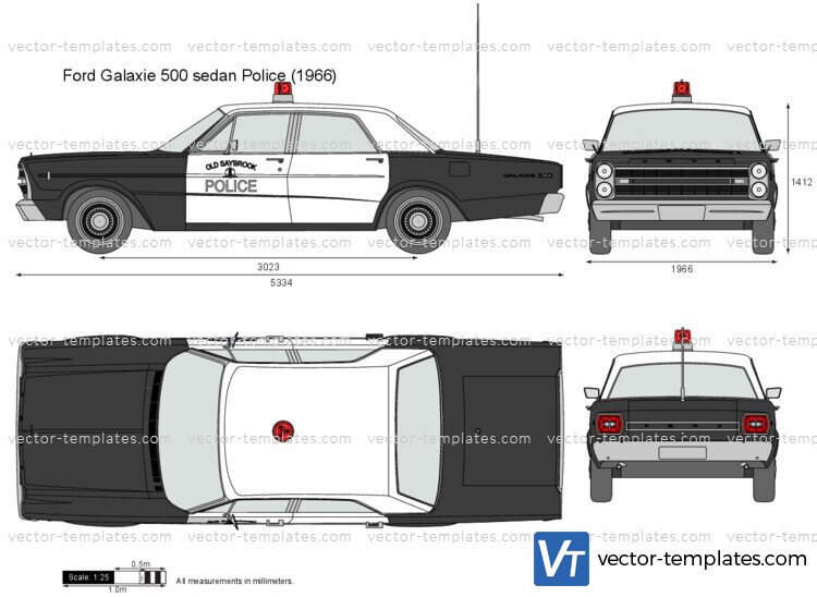 Ford Galaxie 500 sedan Police